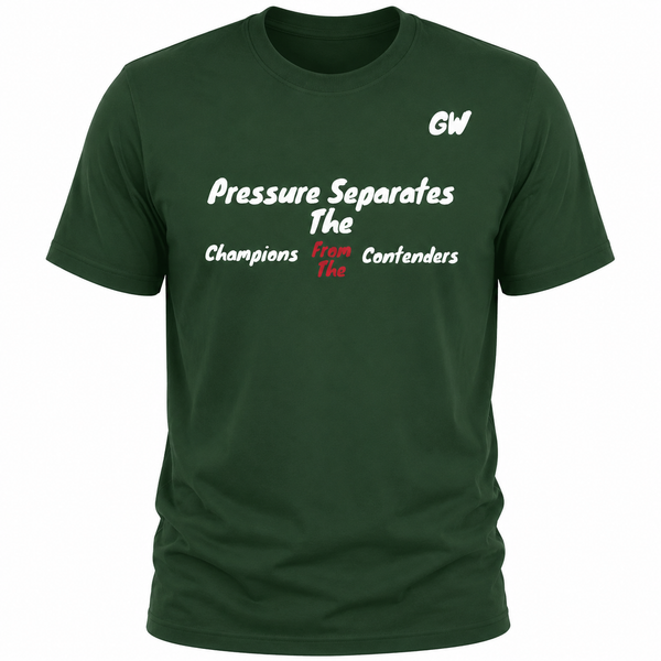 T-Shirt Pressure Separates Champions Contenders