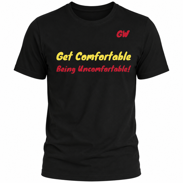 Short-Sleeve Unisex T-Shirt Comfortable Uncomfortable BLK RED