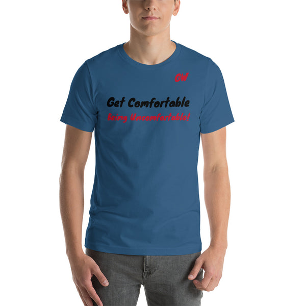 Short-Sleeve Unisex T-Shirt Comfortable Uncomfortable BLK RED