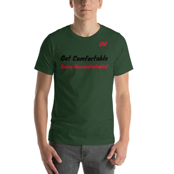 Short-Sleeve Unisex T-Shirt Comfortable Uncomfortable BLK RED