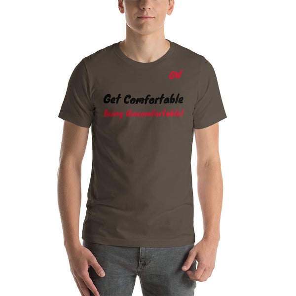 Short-Sleeve Unisex T-Shirt Comfortable Uncomfortable BLK RED