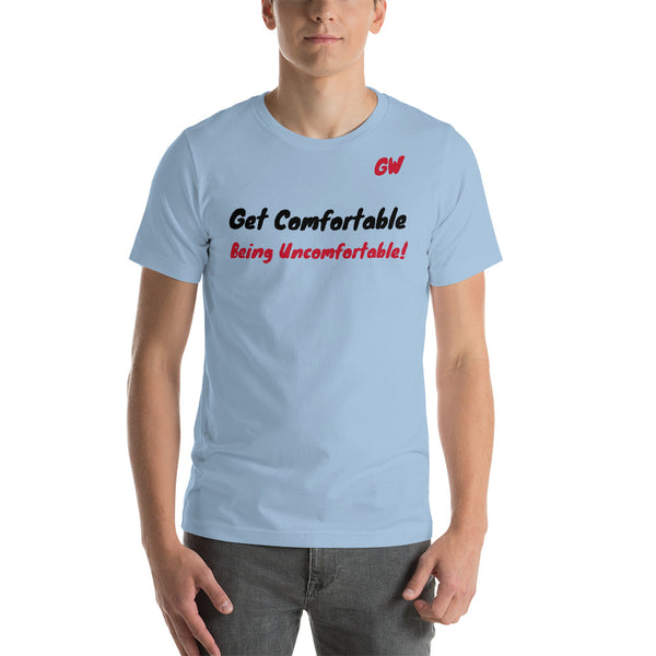 Short-Sleeve Unisex T-Shirt Comfortable Uncomfortable BLK RED