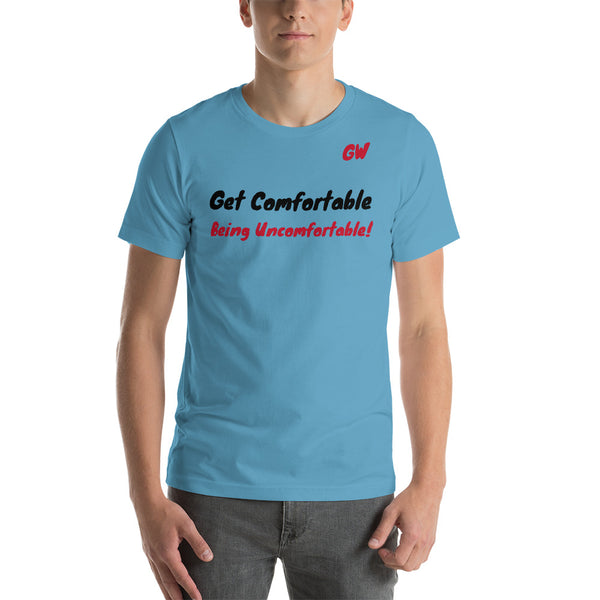 Short-Sleeve Unisex T-Shirt Comfortable Uncomfortable BLK RED