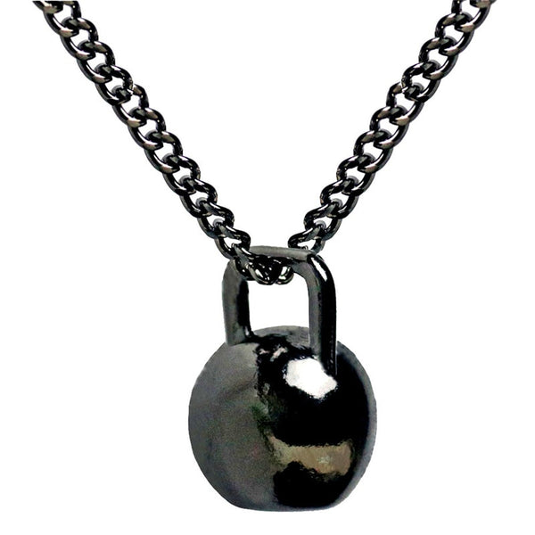 Stainless Steel Kettlebell Pendant Necklace