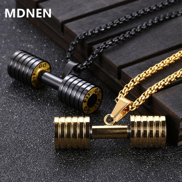 Stainless Steel Necklace Gym Fitness  for Men & Women