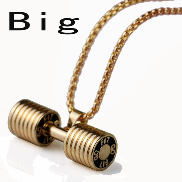 Stainless Steel Necklace Gym Fitness  for Men & Women