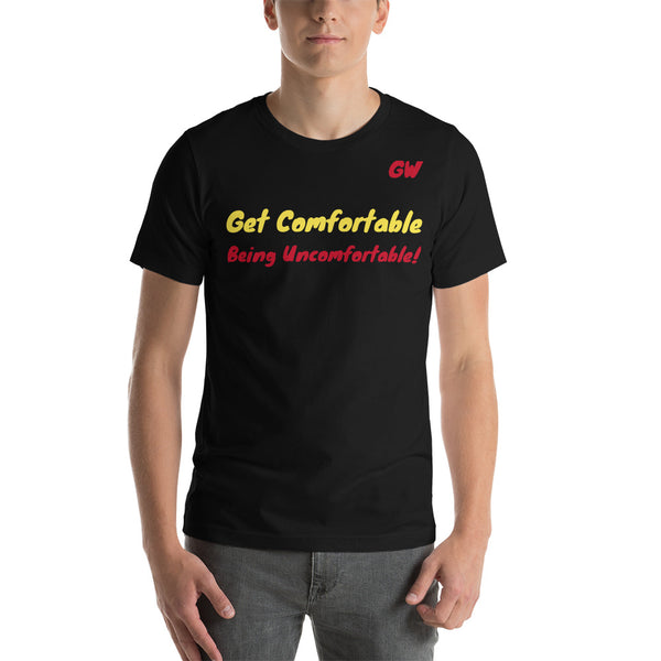 Short-Sleeve Unisex T-Shirt Comfortable Uncomfortable BLK RED